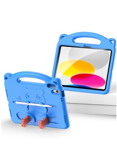 Buy Kids Case for iPad 10th Generation 10.9 Inch 2022 with Handle Stand with Pencil Holder iPad Mini Tablet Case Blue in Saudi Arabia