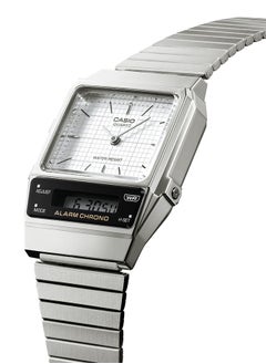 Buy Men's Analog+Digital Square Shape Resin Wrist Watch - AQ-800E-7A2DF - 32.1 Mm in UAE