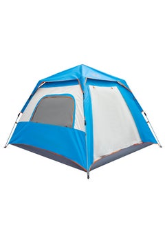 Buy Easy Setup Pop Up Camping Tent-Double Layered D210 Polyester with Anti-UV Coating, Dust and Wind Proof, 240L x 240W x 155H cm, 4.5kg, Water-Proof, Automatic in UAE