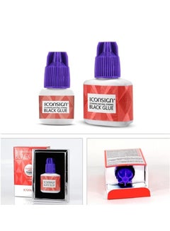 Buy 45 Days Long Lasting 5 ml Natural Strong Black Glue For False Eyelash Extensions in UAE