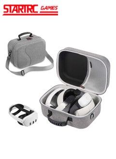 Buy Large Carrying Case for Meta Quest 3, Hard Travel Case Compatible with Kiwi Design/BOBOVR Battery Head Strap and Other Accessories, Hard Case and Soft Lining for Oculus Quest 3 in UAE