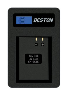 Buy Beston Charger for Nikon EN-EL3E Batteries: A charger designed to efficiently charge Nikon EN-EL3E batteries, providing reliable power for your photography sessions. in Egypt