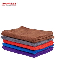 اشتري Thick and Quick Drying Car Microfiber Cleaning Towel Polishing Waxing Auto Detailing Towel Pack of 5 في الامارات