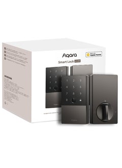 Buy Aqara Smart Lock U50, Fingerprint Keyless Entry Door Lock with Apple Home Key, Touchscreen Keypad, Bluetooth Electronic Deadbolt, IP65 Weatherproof, Supports Apple HomeKit, Alexa, Google, IFTTT, Gray in UAE