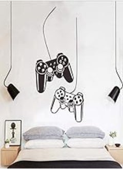 اشتري Game Console Handle PVC Removable Wall Sticker Living Room Bedroom Background Home Decor في مصر