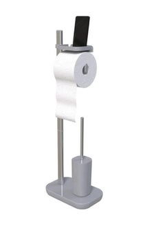 Buy Primanova sui multifunctional standing toilet paper holder with toilet brush and mobile holder in Egypt