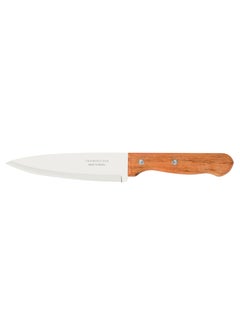 اشتري Dynamic 6 Inches Chef Knife with Stainless Steel Blade and Natural Wood Handle في الامارات