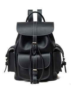 اشتري B.S COLLECTION Multipockets Super Capacity Comfortable PU Leather Backpack for Girls في مصر