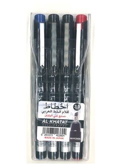 Buy 4-Piece Calligraphy Pen 3.0mm Tip Multicolour in UAE