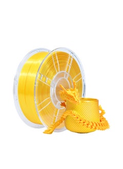 اشتري PLA 3D Printer Filament, 3D Printing PLA Filament 1.75mm Dimensional Accuracy +/- 0.02mm, 1KG Spool (2.2 lbs), 3D Printing Filament Fits for Most FDM 3D Printers (Silk Gold Yellow) في السعودية