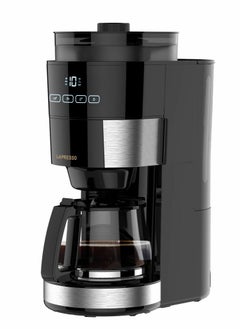 Buy 1.2L 10 Cup Grinding Coffee Machine with Warming Base BS plug - Black in UAE