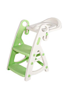 اشتري Potty Training Toilet Teat,Toddler Toilet Seat with Adjustable Step Stool Ladder,2 in 1 Foldable Kids Toilet Training Seat,Splash Guard and Anti-Slip Handles for Boys Girls في السعودية