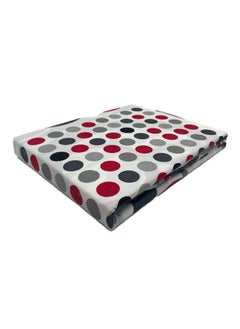 Buy Orchard Premium Bed Sheet 150 x 230 Cm Pillowcase 52 x 73 + 12 Cm 144 Tc Multicolor Polka Dots Polycotton Set of 2 in UAE