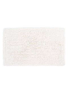 اشتري Chunky Loop Bath Rug, White - 85X2 Cm في الامارات