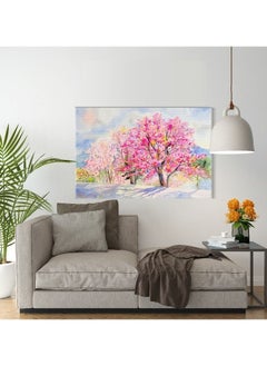 Buy Canvas Wall Art, Abstract Framed Portrait of Wild himalayan cherry in the morning in Egypt