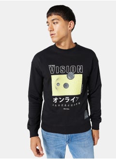 Buy Future Logo Crew Neck Sweatshirt in UAE