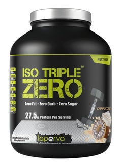 اشتري Laperva Iso Triple Zero Next Generation Whey Protein Isolate- Cappuccino, 2 LB - Zero Sugar, Zero Carb, Zero Fat - Rapid Absorption for Muscle Growth and Recovery - Soy-Free, Gluten-Free. في السعودية