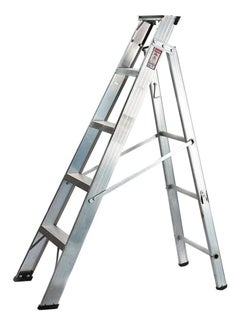 Buy Zamil Dual Purpose Heavy Duty Aluminum Ladder 5 Steps in Saudi Arabia