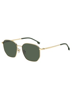 Buy Men's UV Protection Rectangular Shape Titanium Sunglasses BOSS 1673/F/SK GREEN 49 - Lens Size: 49.2 Mm - Gold in UAE