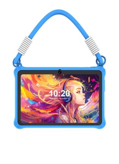 اشتري Kids Edition Tablet 7 Inch Quad Core Android 13 32GB WiFi Bluetooth Blue في السعودية