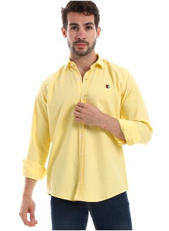 اشتري Regular Fit Long Sleeve Linen Men's Shirt في مصر