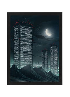 اشتري Night Digital Wall Art Poster Frame في مصر