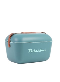 اشتري 20L Classic Cooler Box with Leather Strap , Blue & Marine Rose | Rigid Thermal Insulated Ice Box for Beach, Picnic & Party | Convertible Lid & Polypropylene Insulation في الامارات