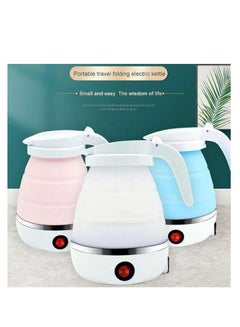 Buy Mini Electric Kettle EU Stainless Steel Silicone Foldable Teapot Travel Home Portable Electric Kettle in UAE
