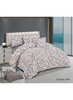 Buy Horse Comforter Set With Soft Silky Fabric Two Sides Floral Print 4 Pieces Single Size in Saudi Arabia