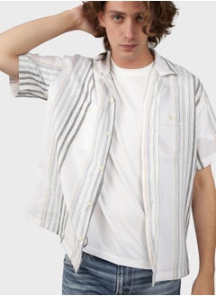 Buy Stripe Detailed Regular Fit Poolside Shirt in UAE