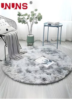 Buy Soft Round Area Rug Floor Mat Floor Rug,Bedroom Modern Fluffy Circle Rug Round Rug,Fuzzy Plush Circular Carpet Dorm,Bedroom,Nursery Room Home Decor 1M*1M in UAE