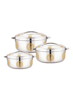 اشتري Simone Stainless Steel Insulated Hotpots 3pcs Set في الامارات