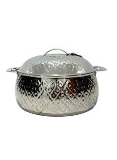 Buy Thermal food container with a perfect design, one piece, silver in Saudi Arabia