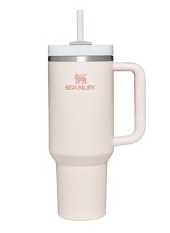 Buy 40oz Stanley Quencher H20 Flowstate Stainless Steel Vacuum Insulated Tumbler with Lid and Straw for Water, Iced Tea or Coffee, Smoothie and More, Cream (Rose Quartz) in UAE