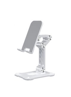 Buy Phone Stand for Desk, Foldable Desktop Mobile Phone Stand Angle Height Adjustable, Office Phone Holder Cradle Dock Compatible with 4.7"-13" iPhone/Smartphone/iPad/Tablet in UAE