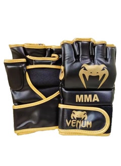 Buy MMA Boxing Gloves for Training & Combat Size Large, Black/Gold in Egypt