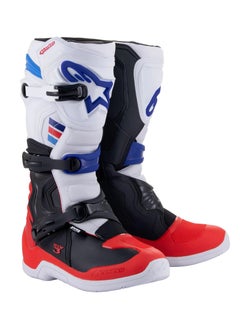 Buy Alpinestars Tech 3 Boots White/Bright Red/Dark Blue in UAE