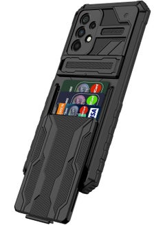 Buy Protective Cover for Samsung Galaxy A13 4G/ Samsung Galaxy A13 LTE Wallet Case with Credit Card Holder Stand Kickstand Slim Rugged Shockproof Heavy Duty Defender Armor in Saudi Arabia