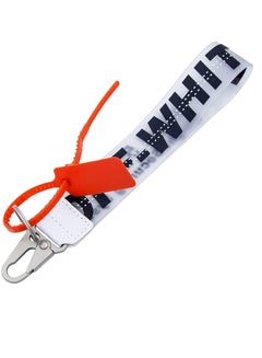 Buy Lanyard Keychain, Unisex Cool Wrist Lanyard, Key Chain can Hang Key, Wallet, Jeans Decoration, Office Badge Fashionable Rubber Industrial Belt Office Badge Holder Mobile Phone Lanyard (Black) in UAE