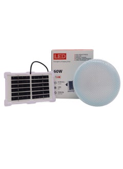 Buy 60W Solar Camping Light Usb Charging Light Rechargeable Bulb Solar Tent Lamp Light Bulb With Solar Panel Emergency Bulb IP20 Waterproof Solar Light in UAE