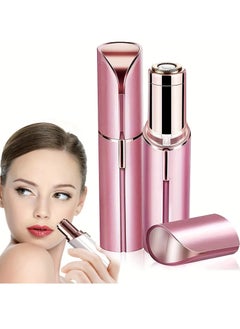 اشتري Electric Eyebrow Trimmer Mini Eye Brow Epilator Facial Lipstick Shape Hair Removal Portable Women Painless Razor Shaver Tool في السعودية