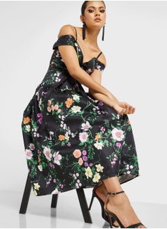 Buy Floral Print Skirt in UAE