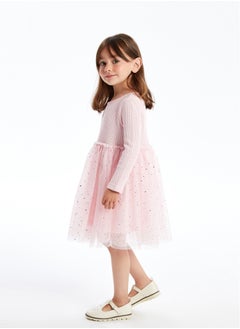 اشتري Crew Neck Long Sleeve Baby Girl Dress في مصر