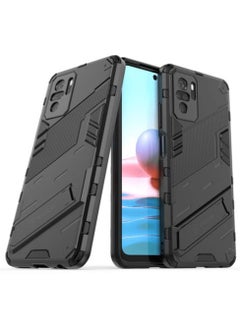 Buy GOLDEN MASK Compatible With Xiaomi Redmi Note 10 4G/Redmi Note 10S Punk Case Anti Protection (Black) in Egypt