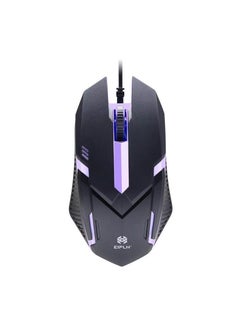 اشتري Glowing Wired Gaming Mouse USB Seven-Color Backlight Black [1]] في الامارات