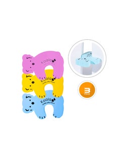 Buy 3-Piece EVA Cute Koala Door Stopper Children Safety Door Guard Finger Protector in UAE