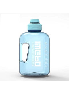 اشتري 2.2L Motivational Water Bottle Wide Mouth with Time Marked to Drink More Daily BPA Free Reusable Gym Sports Outdoor Large(2200ml) Capacity في الامارات