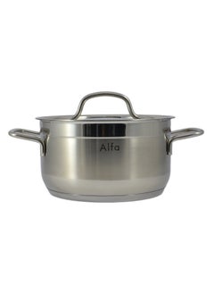 Buy Alfa Casserole - 4.5 Liter Capacity -18/10 Cr-Ni Stainless Steel 22X12Cm - Silver in UAE