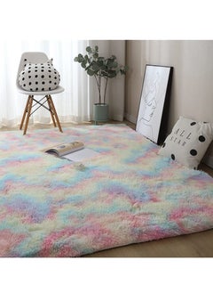 اشتري Modern fluffy soft touch carpet for living room and bedroom 60 * 90 cm في السعودية