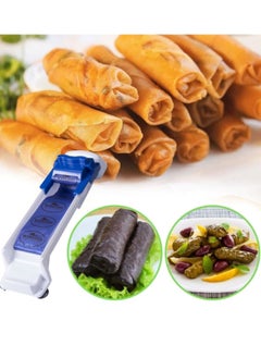 اشتري Dolma Roller Vegetable Meat Egg Rolling Machine Cabbage Leaves Wrapping Tool Stuffed Food Lumpia Wrapper Maker Spring Roll Eggroll Dolma Wrappers Magic Rolls Mold Tools Kit في الامارات